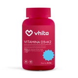 Vitamina D3 2000UI e Vitamina K2 MK7 Importada Origem Animal Livre de Aditivos e Zero Calorias em cápsulas